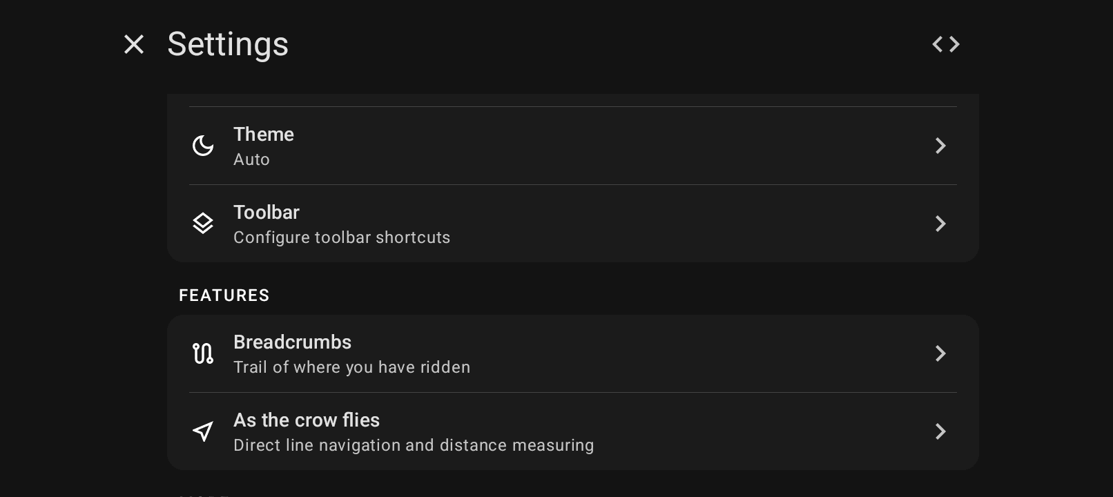 The refreshed Settings layout