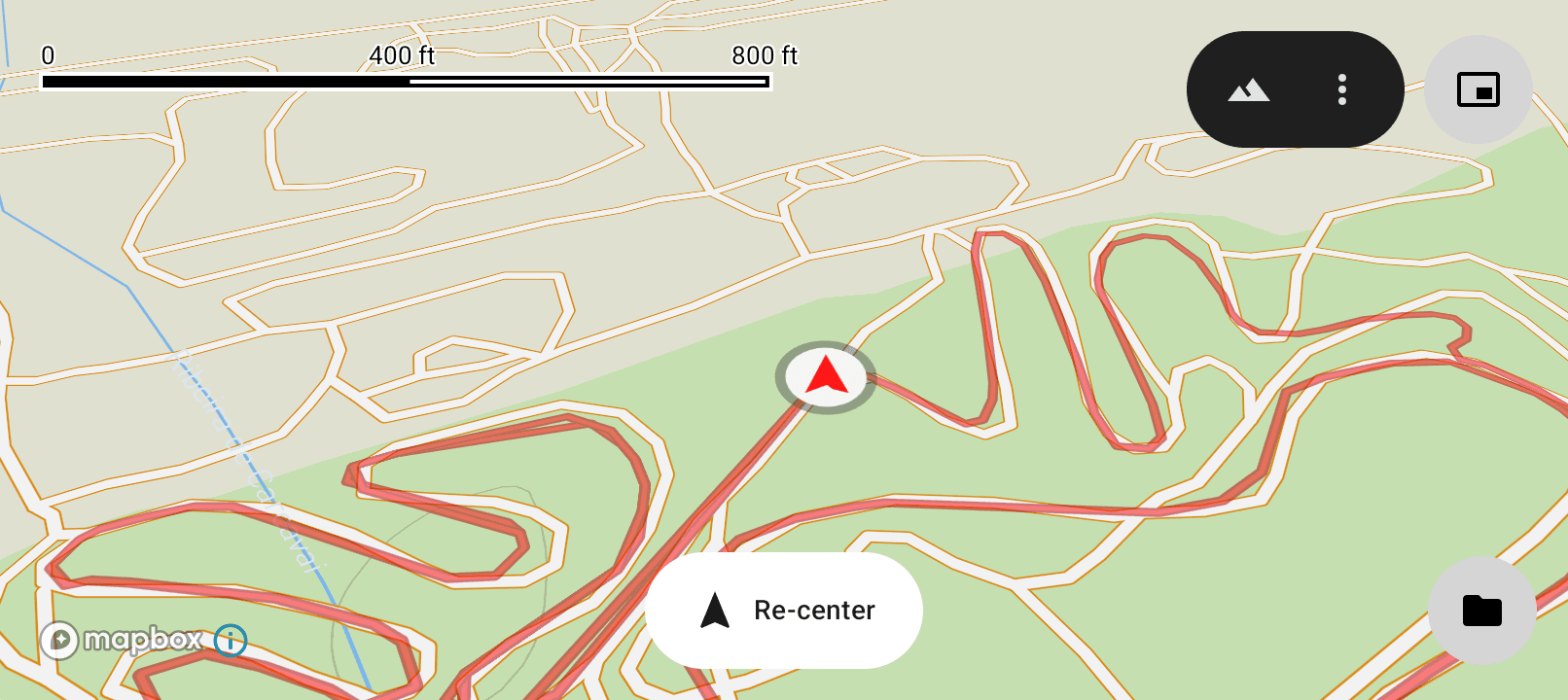 The map scale bar
